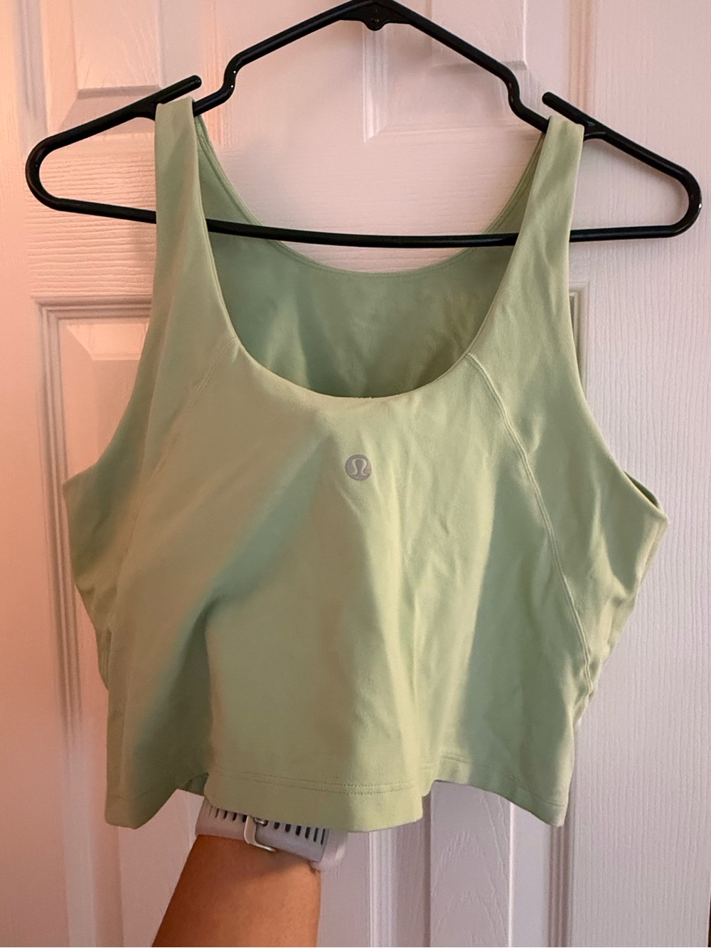 lululemon athletica Pale Green Scoop-Neck Cropped Tank
